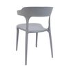 Silla De Diseño Moderno Fabricada En Polipropileno Para Interiores/exteriores - 76 X 51 X 52 Cm - Gris