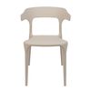 Silla De Diseño Moderno Fabricada En Polipropileno Para Interiores/exteriores - 76 X 51 X 52 Cm - Beige