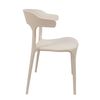 Silla De Diseño Moderno Fabricada En Polipropileno Para Interiores/exteriores - 76 X 51 X 52 Cm - Beige