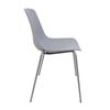 Silla En Polipropileno Y Metal - Asiento De Diseño Ideal Para Comedor Y Cocina - 55 X 82 X 51 Cm - Color Gris