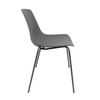 Silla En Polipropileno Y Metal - Asiento De Diseño Ideal Para Comedor Y Cocina - 55 X 82 X 51 Cm - Color Gris Oscuro