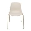 Silla En Polipropileno Y Metal - Asiento De Diseño Ideal Para Comedor Y Cocina - 55 X 82 X 51 Cm - Color Beige