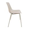 Silla En Polipropileno Y Metal - Asiento De Diseño Ideal Para Comedor Y Cocina - 55 X 82 X 51 Cm - Color Beige