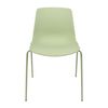 Silla En Polipropileno Y Metal - Asiento De Diseño Ideal Para Comedor Y Cocina - 55 X 82 X 51 Cm - Color Verde