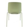 Silla En Polipropileno Y Metal - Asiento De Diseño Ideal Para Comedor Y Cocina - 55 X 82 X 51 Cm - Color Verde