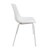 Silla En Polipropileno Y Metal - Asiento De Diseño Ideal Para Comedor Y Cocina - 55 X 82 X 51 Cm - Color Blanco