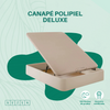 Canapé Polipiel Deluxe | Color Beige | 35 Cm Alto | Tapizados Polipiel | 90x180 Cm