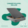 Canapé Polipiel Deluxe | Color Marengo | 35 Cm Alto | Tapizados En Polipiel | 90x190 Cm