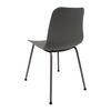 Pack De 2 Sillas De Diseño Moderno Fabricadas En Polipropileno Para Comedor - 80 X 44,5 X 54 Cm - Gris Oscuro