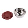 Set 4 Bol De Cocina De Acero Inoxidable Con Tapa De Silicona De Xsquo