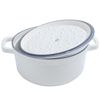 Olla Cocotte De Hierro Fundido Gourmet Tools Redonda 22 Cm Blanca