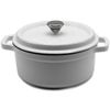 Cocotte Olla De Hierro Fundido Blanca 24 Cm Redonda Goumet Tools De Xsquo