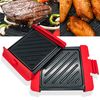 Mini Plancha Grill Para Microondas We Houseware Bn5838 De Acero Antiadherente