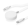 Cable Usb-c Power Delivery Iphone Y Ipad + Cargador Iwatch Swissten 1m - Blanco