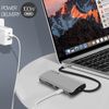 Hub 8 En 1 Usb-c 3xusb 1xusb-c 1xhdmi 1xethernet 1 Sd Micro-sd Swissten - Gris