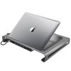 Hub Usb-c Macbook / Laptop 10 En 1 Base Integrada Swissten - Plata