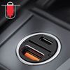 Cargador De Coche Ultracompacto Con Salidas Usb-c Y Usb 30w Nano Swissten Negro