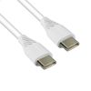 Cable Usb-c A Usb-c 5a Power Delivery 100w Carga Rápida 2.5m Swissten Blanco