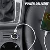 Cargador Coche Compacto De 30w Doble Puerto Usb-c Power Delivery Swissten Negro