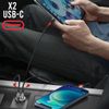 Cargador Coche Compacto De 30w Doble Puerto Usb-c Power Delivery Swissten Negro