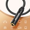 Cable Alargador Jack 3,5mm Cable Auxiliar Swissten Nailon Trenzado Negro 1,5m