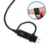 Cable Micro-usb / Usb De Tipo C A Usb 2 En 1 1,5 M Samsung - Negro