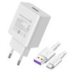 Cargador Huawei 40w Supercharge Ultrarrápido + Cable Usb-c - Blanco