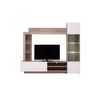 Mueble De Tv De Pared Arkala  204x35x174.5 Cm Color Color Natural Claro, Blanco Vente-unique