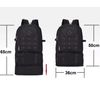 Mochila De Senderismo Macuto Para Viajes Montañismo Escalada Camping Trekking, Morral Impermeable 55+10 Litros Negro.