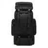 Mochila De Senderismo Para Viajes Montañismo Escalada Camping Trekking 80l Macuto Impermeable Negro.