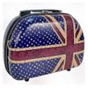 Maleta De Cabina Equipaje De Mano Trolley + Neceser Viaje Avión Rígida 4 Ruedas Giratorias Inglaterra Azul