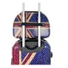 Maleta De Cabina Equipaje De Mano Trolley + Neceser Viaje Avión Rígida 4 Ruedas Giratorias Inglaterra Azul