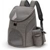 Transportin Mochilas Para Perros Pequeños, Gatos, Conejos, Bolsa De Transporte Para Mascotas Viajes. Color Gris Talla S