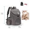 Transportin Mochilas Para Perros Pequeños, Gatos, Conejos, Bolsa De Transporte Para Mascotas Viajes. Color Gris Talla S