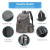 Transportin Mochilas Para Perros Pequeños, Gatos, Conejos, Bolsa De Transporte Para Mascotas Viajes. Color Gris Talla S