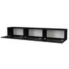 Mueble De Tv Suspendido Vikila  180x29.5x29.5 Cm Color Negro Vente-unique