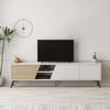 Mueble Tv Fiona | Venprodin | 180 Cm | Blanco - Roble