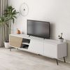 Mueble Tv Fiona | Venprodin | 180 Cm | Blanco - Roble