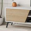 Mueble Tv Fiona | Venprodin | 180 Cm | Blanco - Roble