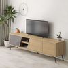 Mueble Tv Fiona | Venprodin | 180 Cm | Roble - Gris