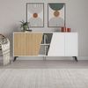 Consola Fiona | Venprodin | 180 Cm | Blanco - Roble