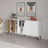 Consola Fiona | Venprodin | 180 Cm | Blanco - Roble