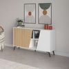 Consola Fiona | Venprodin | 150 Cm | Blanco - Roble