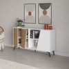 Consola Fiona | Venprodin | 150 Cm | Blanco - Roble