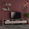 Mueble De Tv Con 2 Puertas Y 2 Estantes Murales L180 Cm - Gara