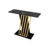 Mesa Consola Orsona  90x29.6x76.8 Cm Color Negro, Dorado Vente-unique