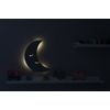 Lámpara De Pared Smiling Moon, 25x3x40 Cm, Color Gris