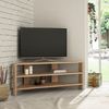 Mueble De Tv De Esquina Con 3 Estantes L114 Cm - Thales