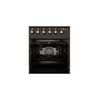 Cocina De Gas F5s40g2rb Negra 50 Cm Solthermic