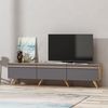 Mueble De Tv 3 Puertas Gris Antracita L180 Cm - Ámsterdam